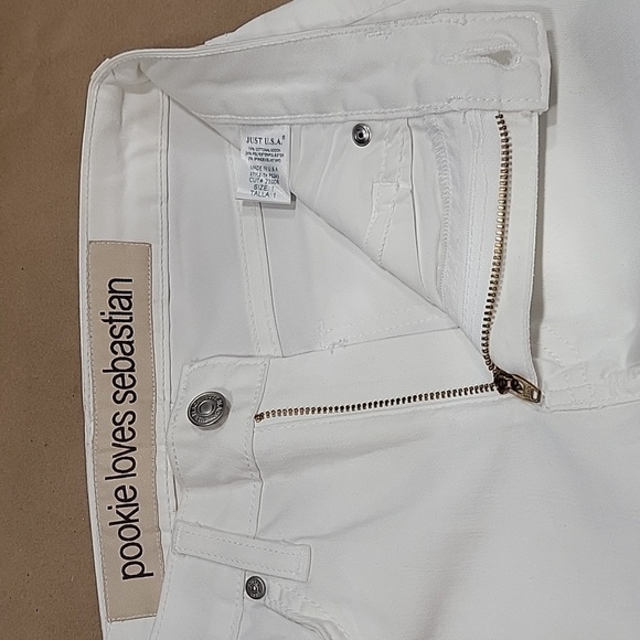 Pookie Loves Sebastian Size Jrs. 1 White Skinny Jeans, Excellent Used Condition - Picture 12 of 13